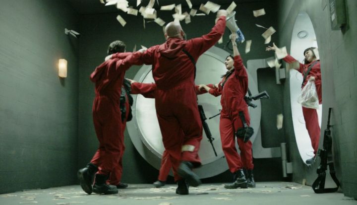 Banda del professore mentre canta Bella Ciao