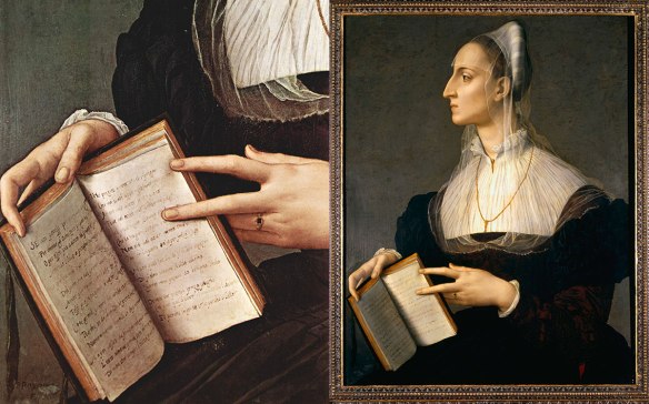 Donna col petrarchino